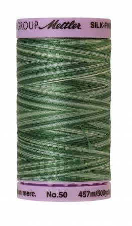 Fil de coton Mettler Silk-Finish 50wt Variegated 500 verges/457 m Épinettes