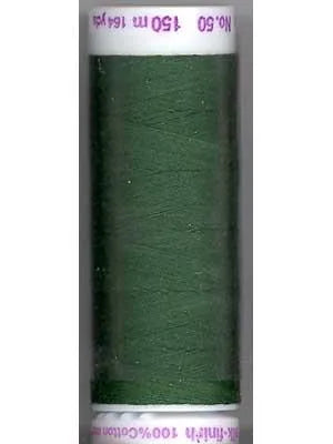Fil de coton uni Mettler Silk-Finish 50wt 164 vg/150 m Vert forêt