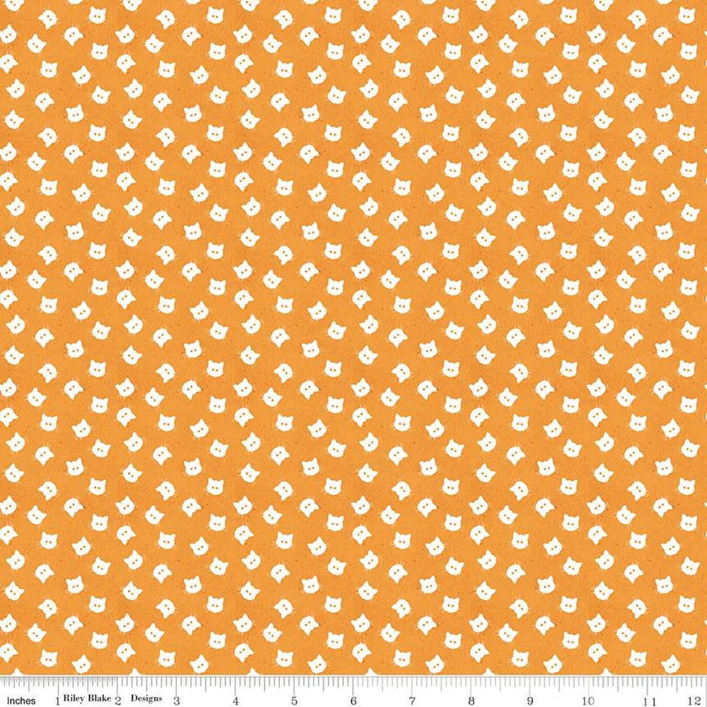 Riley Blake - Costume Maker's Act II - Boutons Scaredy Cat Orange - C16008-ORANGE