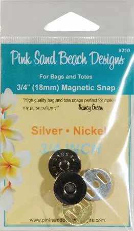 Sable Rose - Bouton-pression magnétique pour sac à main - 3/4 po (18 MM)