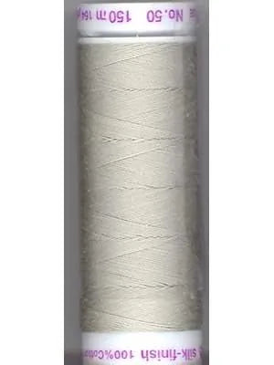 Fil de coton uni Mettler Silk-finish 50wt 164 vg/150 m Pierre des champs