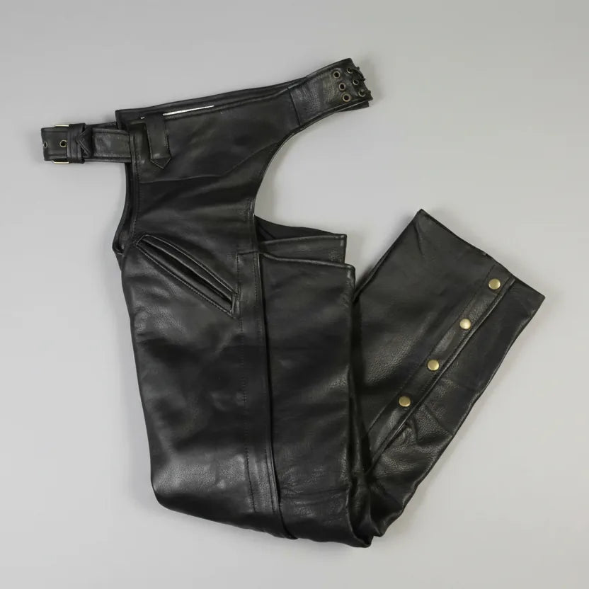 Bottes de motocycliste en cuir premium à 2 poches pour hommes Open Road