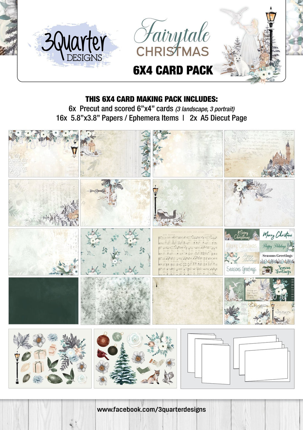 Fairytale Christmas 6x4 card pack — Ecstasy Crafts