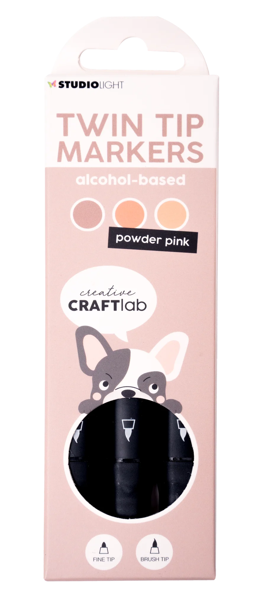 CCL Alcohol Marker Powder Pink Essentials 48x152x13mm 3 PC nr.09