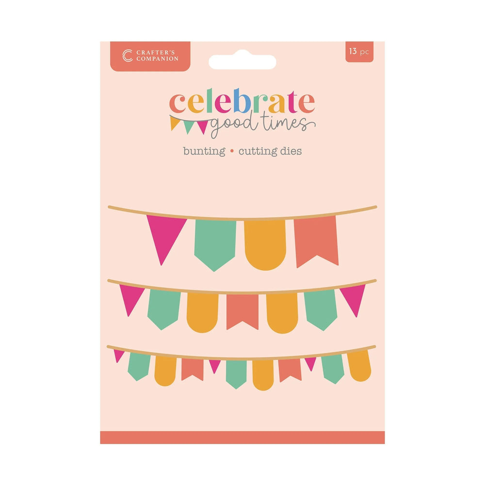 Crafter’s Companion Celebrate Good Times Collection Metal Die - Bunting — Ecstasy Crafts