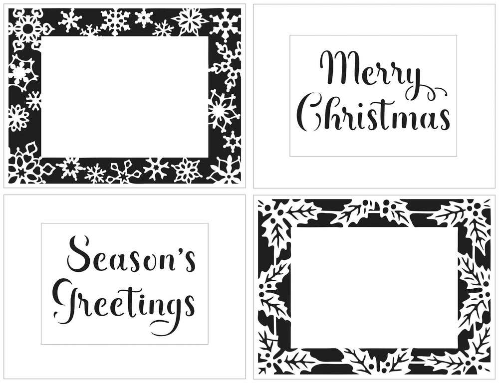 The Crafters Workshop A2 Holly Snowflake Frames — Ecstasy Crafts