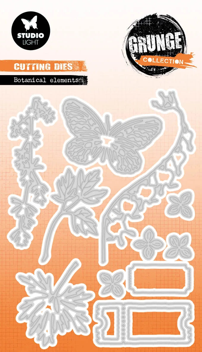 SL Cutting Die Botanical Elements Grunge Collection 13 PC — Ecstasy Crafts