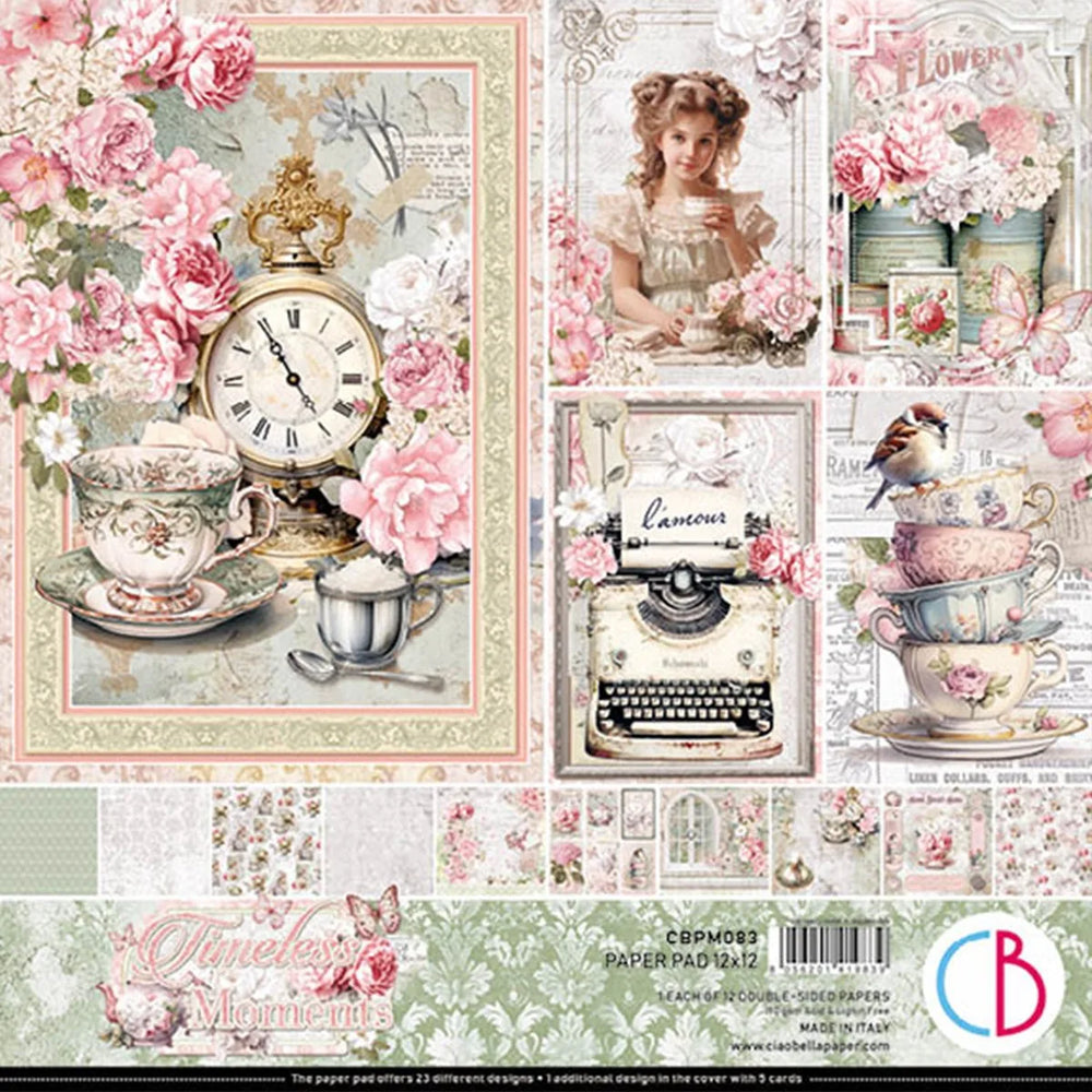 Bloc de papier Moments intemporels 12"x12" 12/Paq