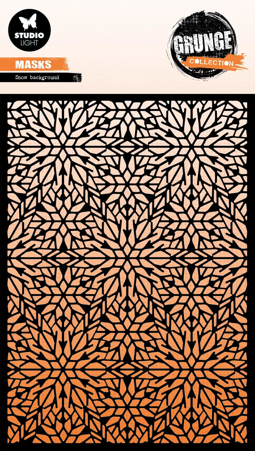 Masque SL Collection Grunge Fond Neige 1 Pièce