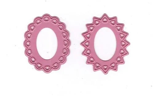 Cameo Dies - Two Star Flower Oval - Medium — Ecstasy Crafts