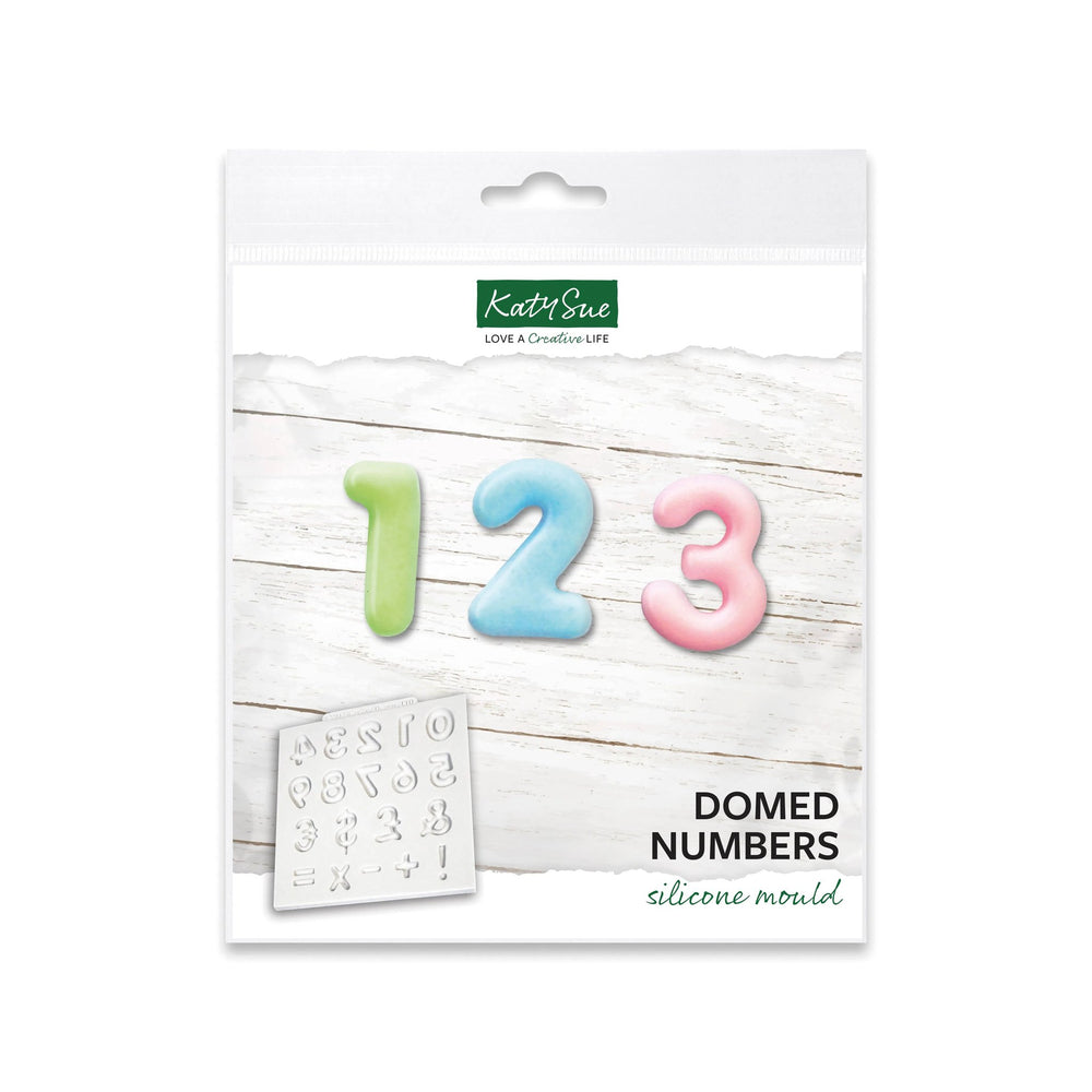 Domed Numbers Silicone Mould — Ecstasy Crafts