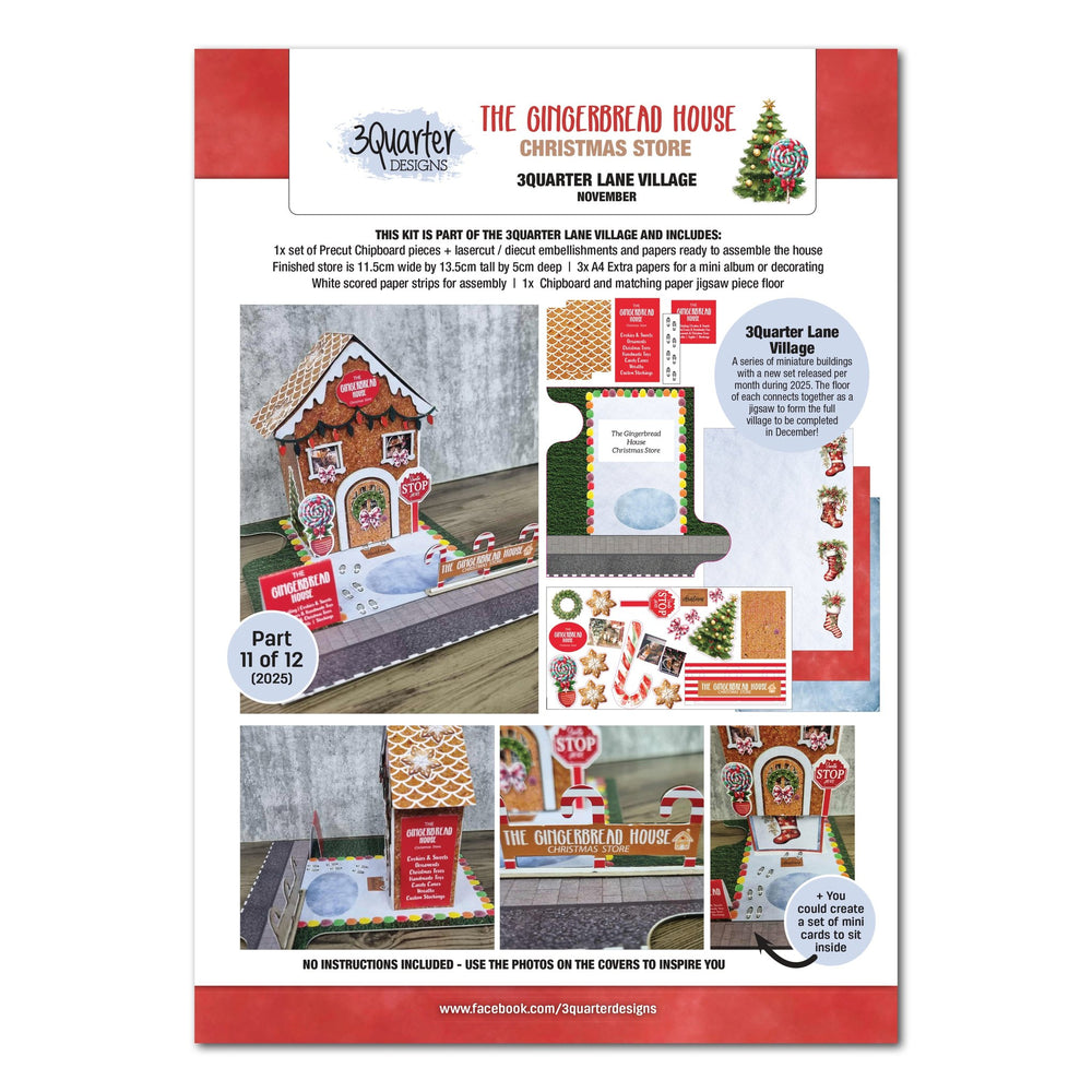 3Quarter Designs Lane Village - The Gingerbread House Christmas Store — Ecstasy Crafts