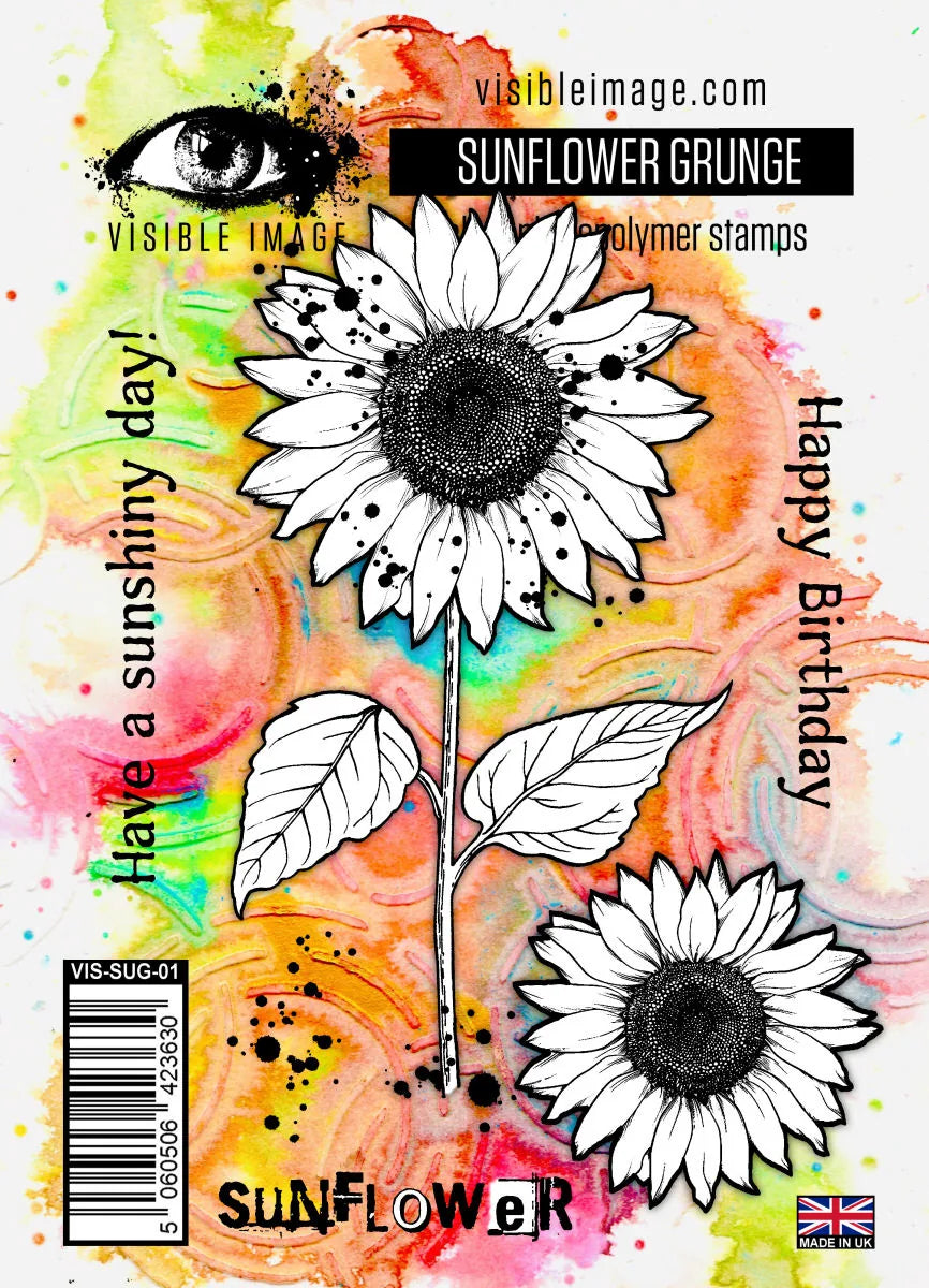 Ensemble de tampons Visible Image Sunflower Grunge - A6