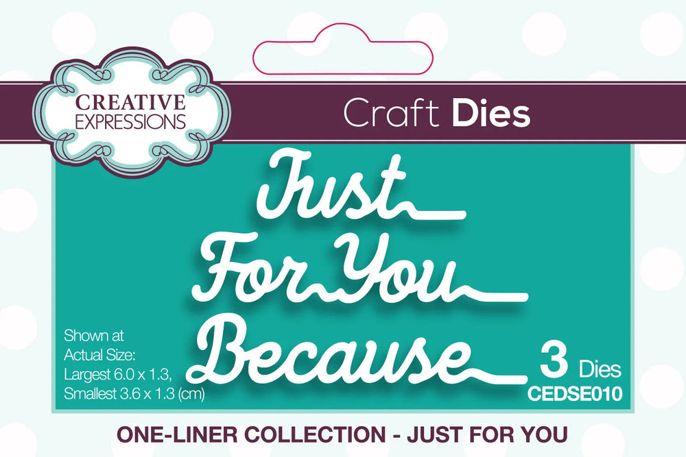 Creative Expressions Collection « Just For You » - Pochoir de découpe