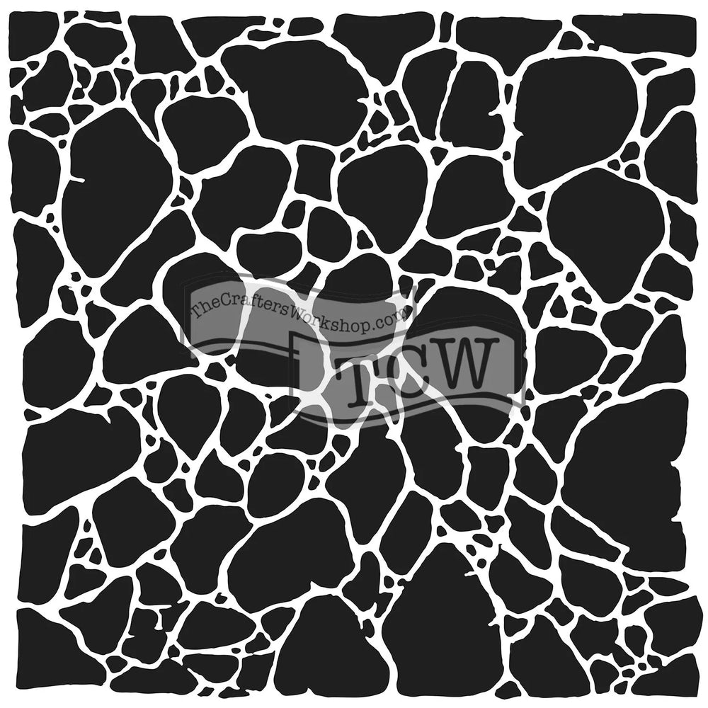 The Crafters Workshop 6x6 Stencil Organic Matter Stencil