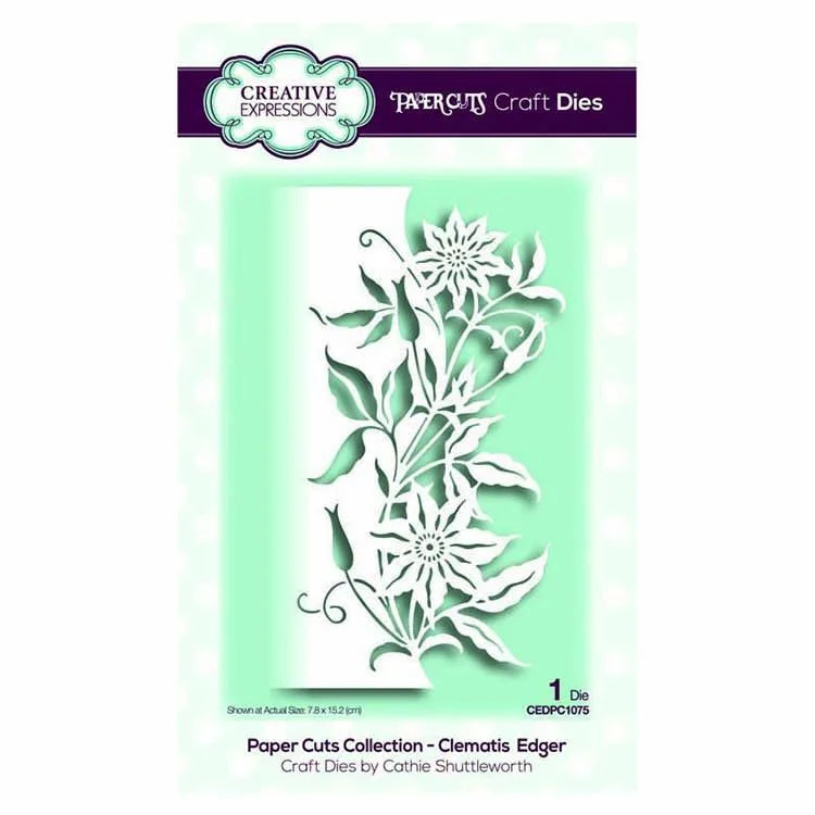 Creative Expressions Collection Paper Cuts - Bordure Clématite