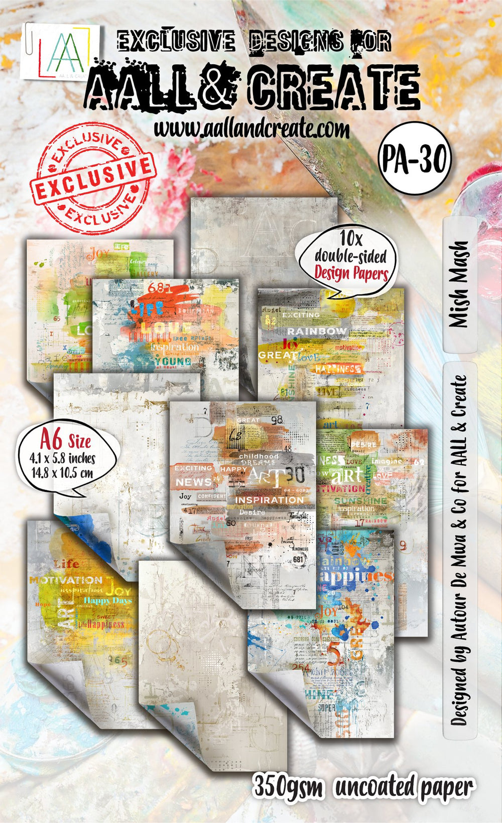 AALL and Create - A6 Design Paper - Mish Mash — Ecstasy Crafts