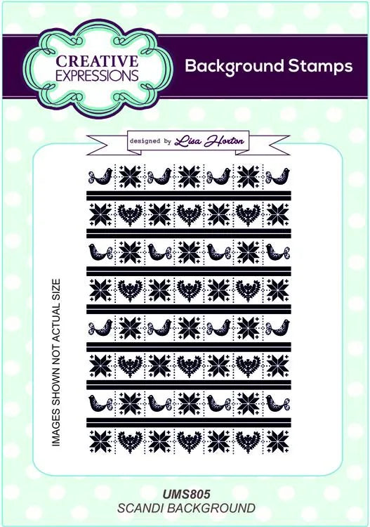 Creative Expressions Tampon de fond Scandi A6
