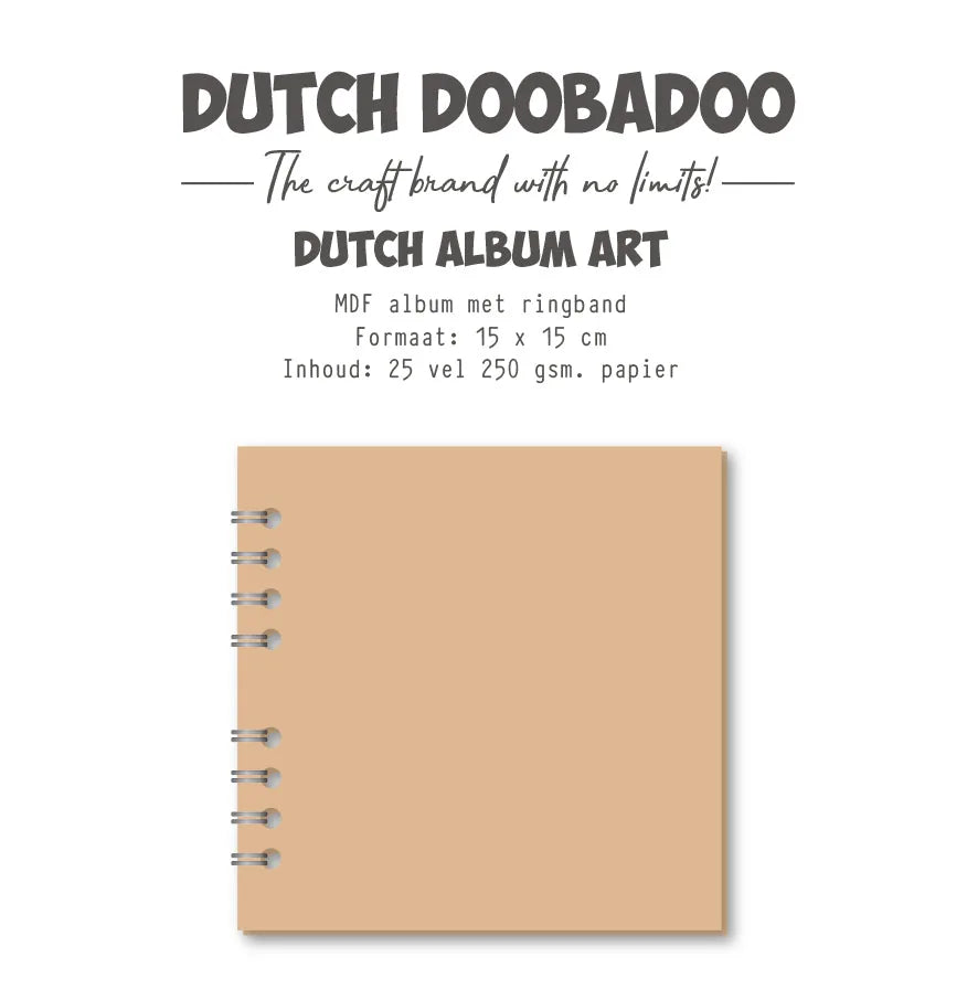 Dutch Doobadoo DDBD MDF Art Journal Notebook 15 x 15 cm