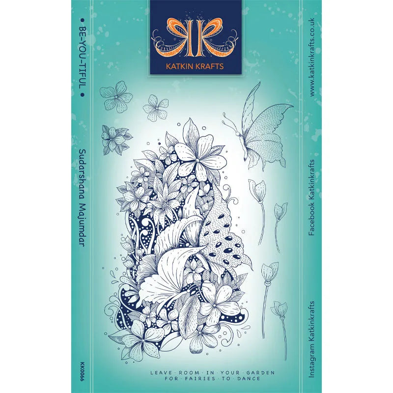 Katkin Krafts Be-You-Tiful 6 in x 8 in Clear Stamp Set — Ecstasy Crafts