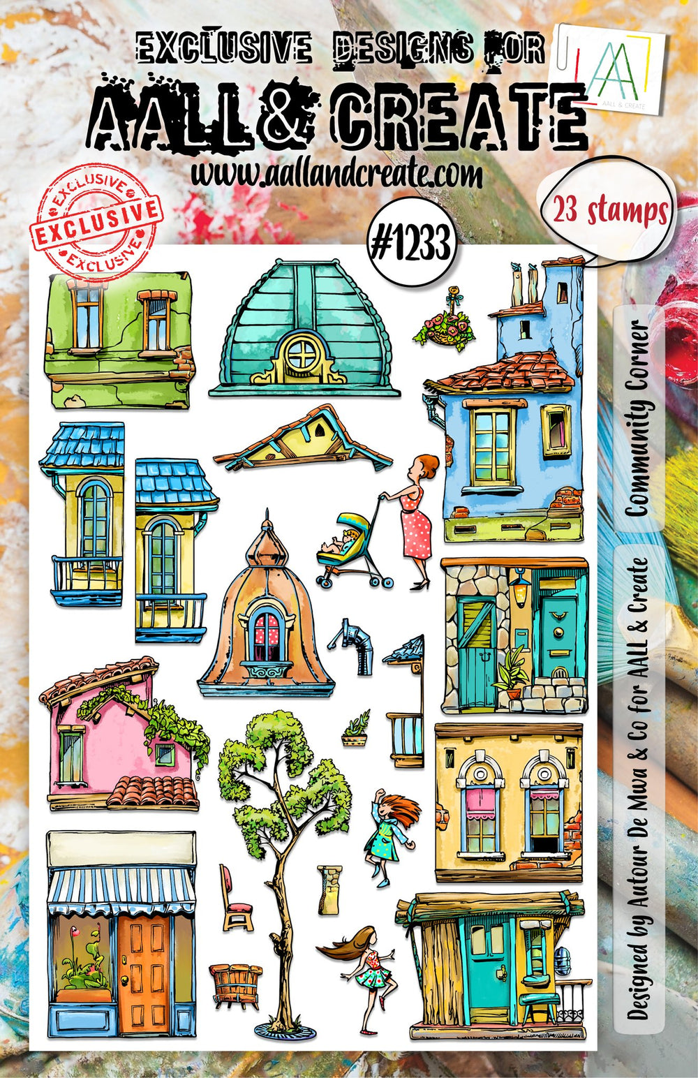 AALL and Create - A5 Stamp Set - Community Corner — Ecstasy Crafts