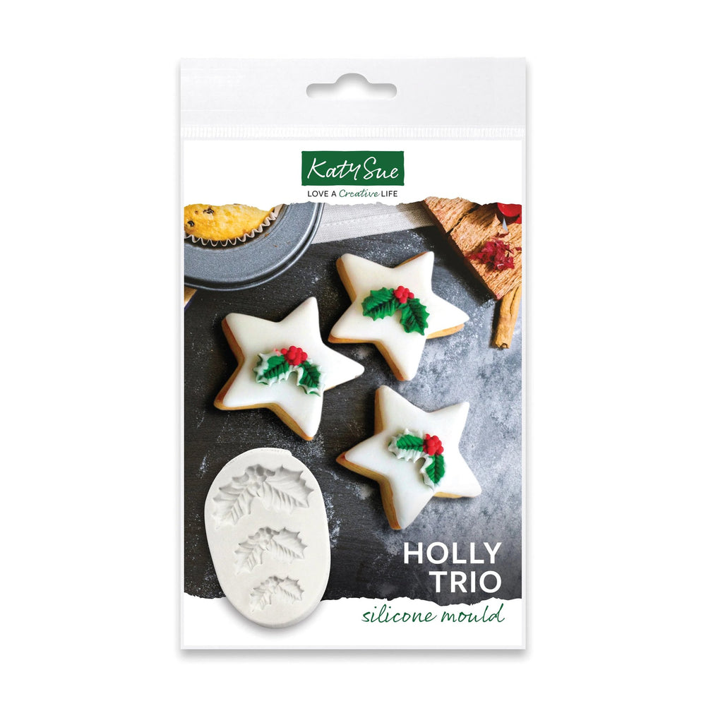 Holly Trio Silicone Mould — Ecstasy Crafts