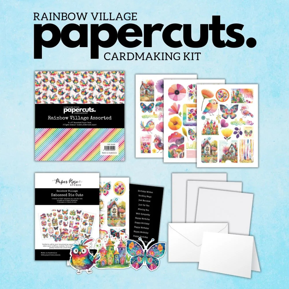 Rainbow Village Papercuts Cardmaking Kit 35358 — Ecstasy Crafts