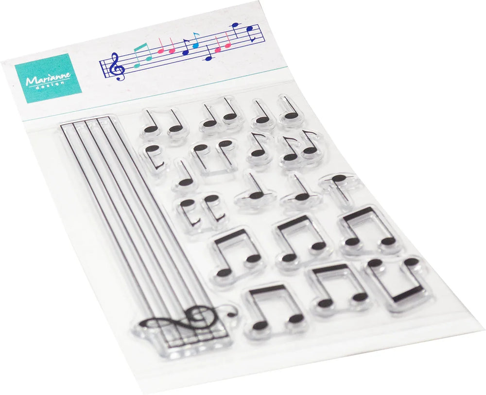 Marianne Design Clear Stamp - Musical Notes — Ecstasy Crafts