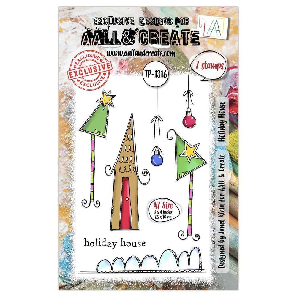 AALL and Create - A7 Stamp Set - Holiday House — Ecstasy Crafts