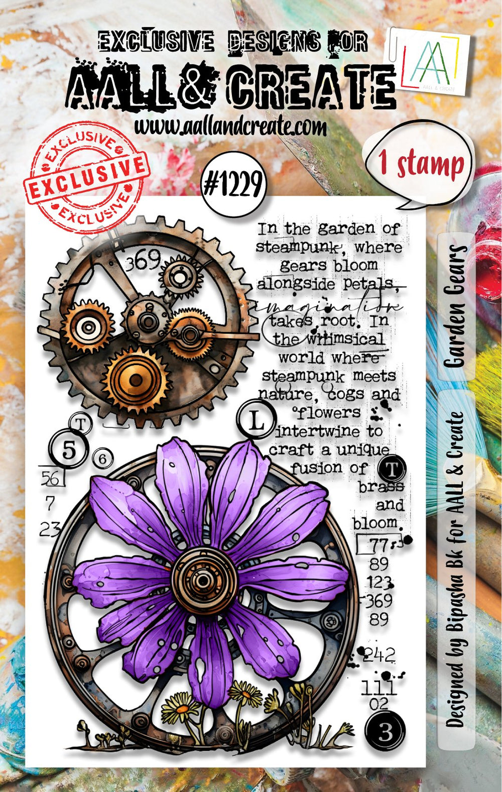 AALL and Create - A7 Stamp Set - Garden Gears — Ecstasy Crafts