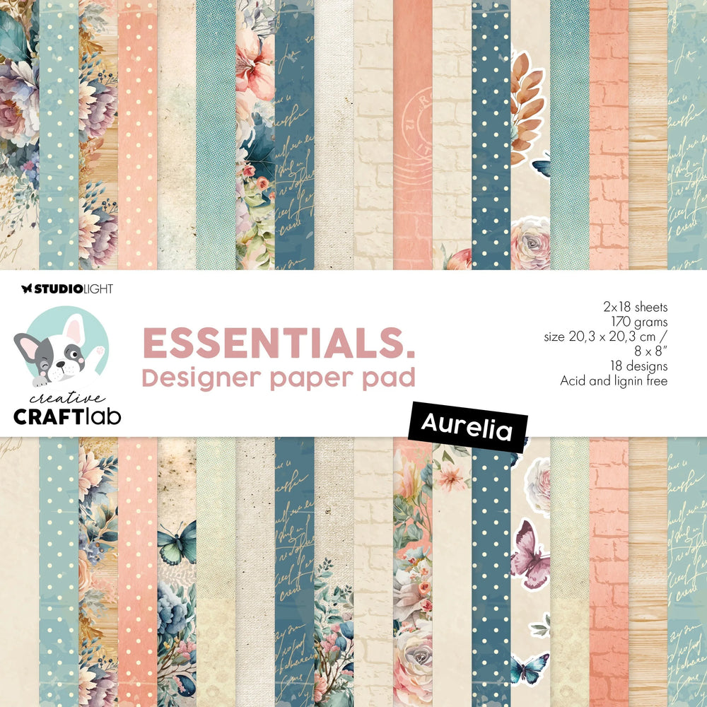 Bloc de papier CCL Designer Aurelia 170gsm Essentials 36 feuilles