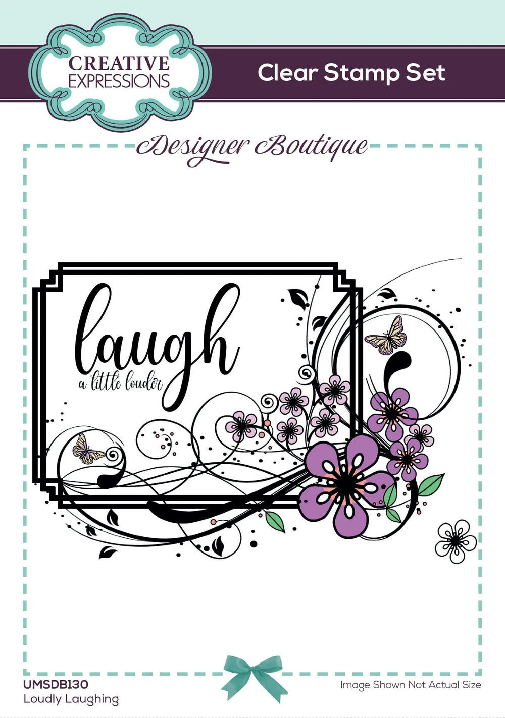 Creative Expressions Designer Boutique Loudly Laughing 6 in x 4 in Clear Stamp Set — Ecstasy Crafts