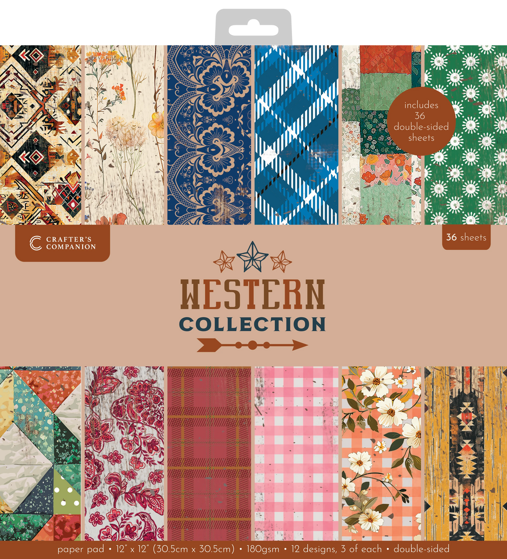 Collection Western 30,5 cm x 30,5 cm Bloc de papier