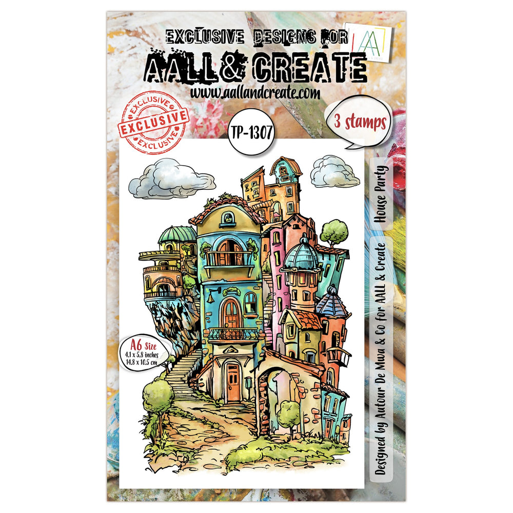 AALL and Create - A6 Stamp Set - House Party — Ecstasy Crafts