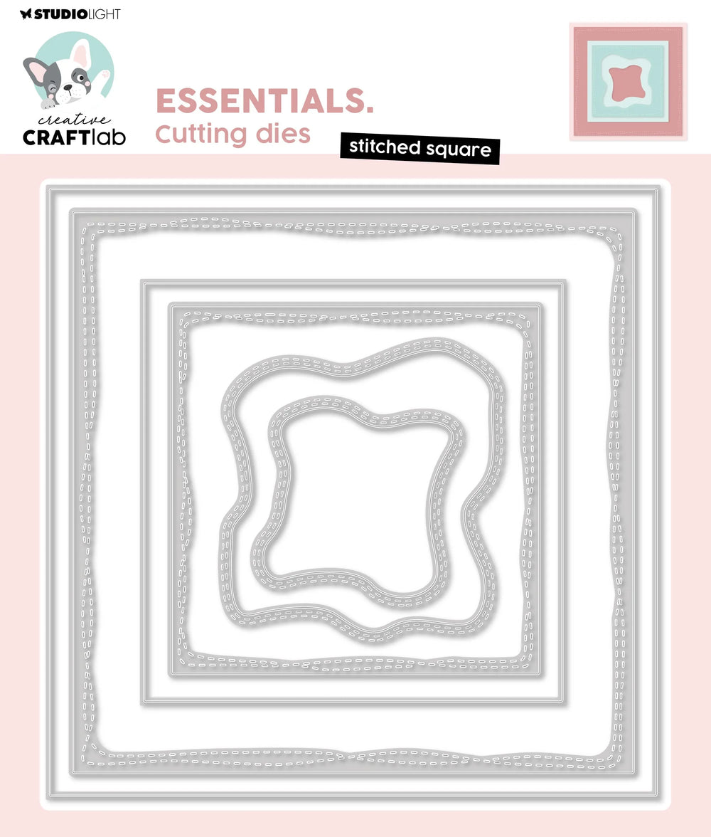 CCL Cutting Die Stitched Square Essentials 147x147x1mm 6 PC nr.761