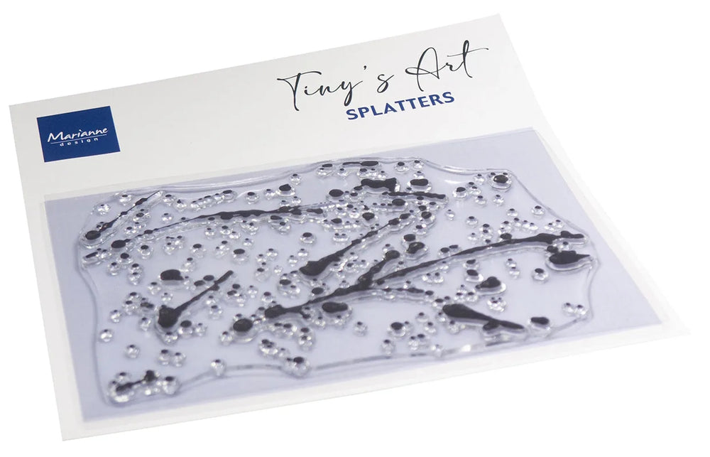 Marianne Design Clear Stamp - Tiny's Art - Splatters — Ecstasy Crafts