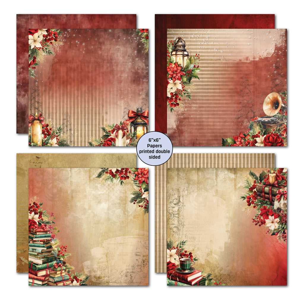 3Quarter Designs Holly Jolly 6x6 Paper Pack — Ecstasy Crafts (photo 2)