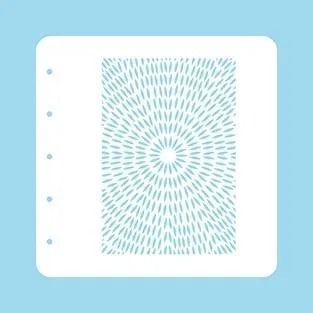 Stencil A6 For Magnetic Colour Set Stencil Burst