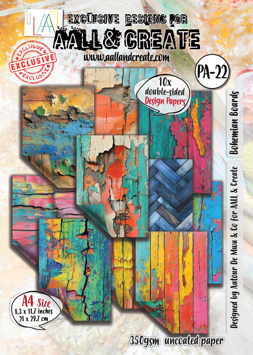 AALL and Create - A4 Design Paper - Bohemian Boards — Ecstasy Crafts