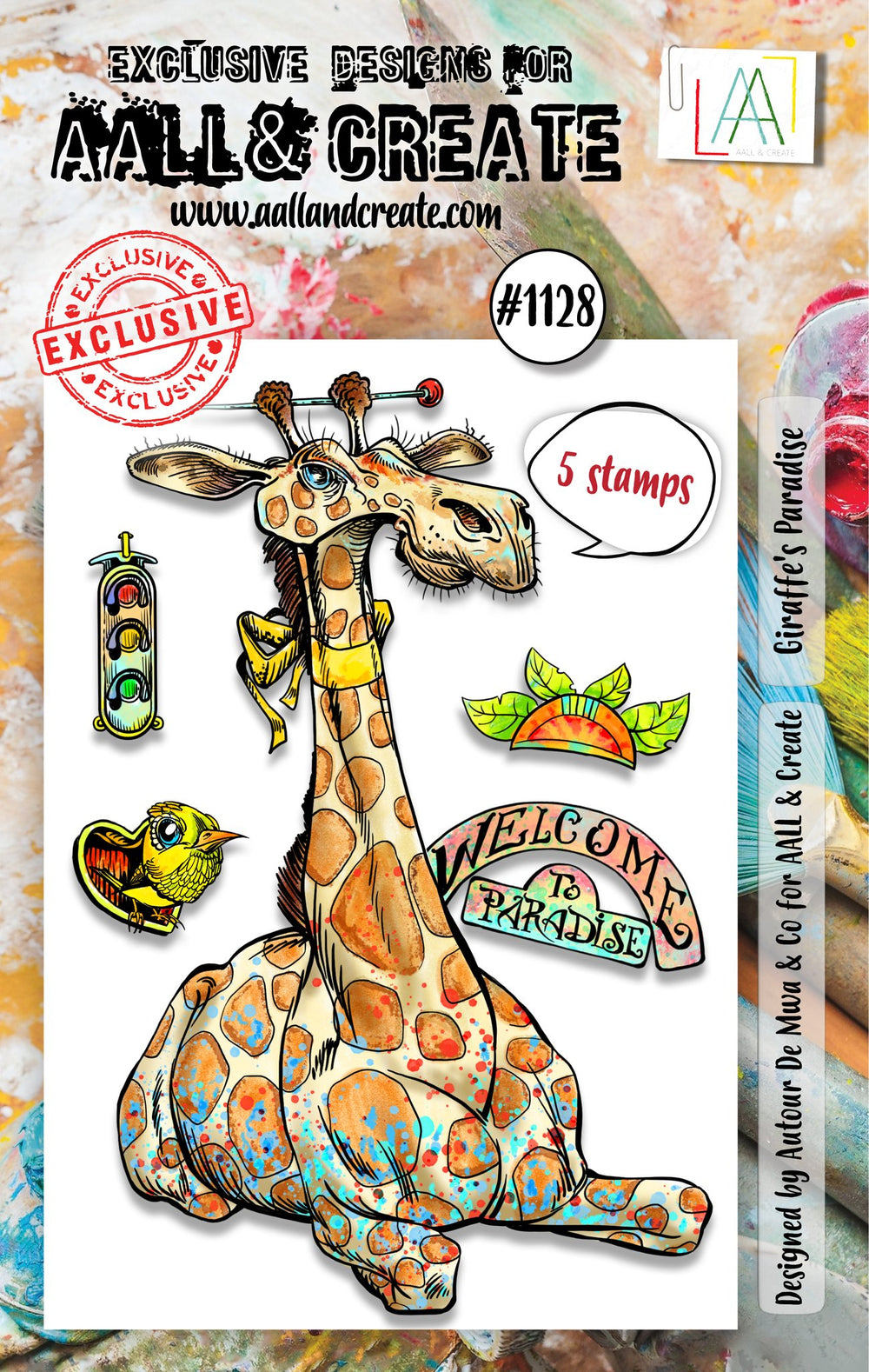 AALL and Create - A7 Stamp Set - Giraffe's Paradise — Ecstasy Crafts