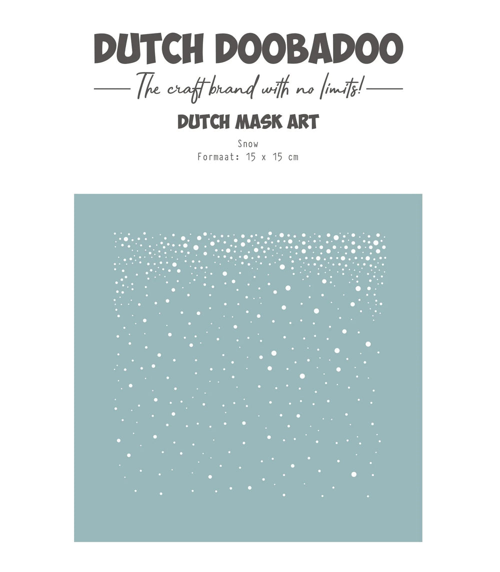 Dutch Doobadoo DDBD Dutch Mask Art 15 X 15 cm Snow