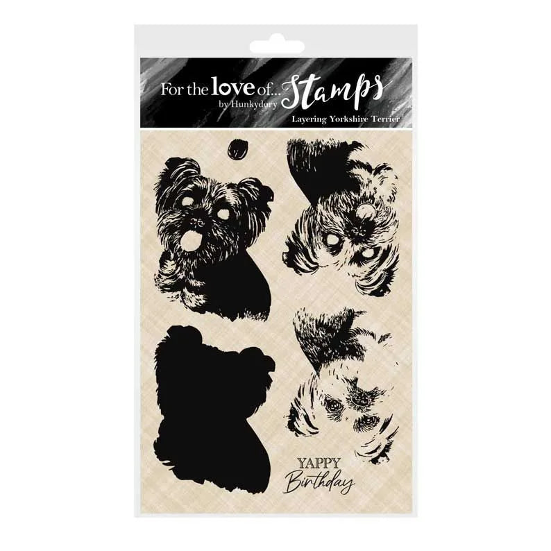 For The Love Of Stamps - Layering Yorkshire Terrier — Ecstasy Crafts
