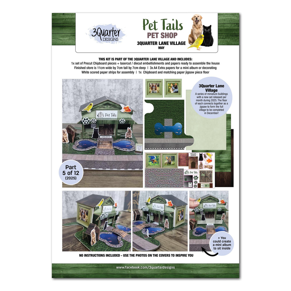 3Quarter Designs Lane Village - Pet Tails Pet Shop — Ecstasy Crafts