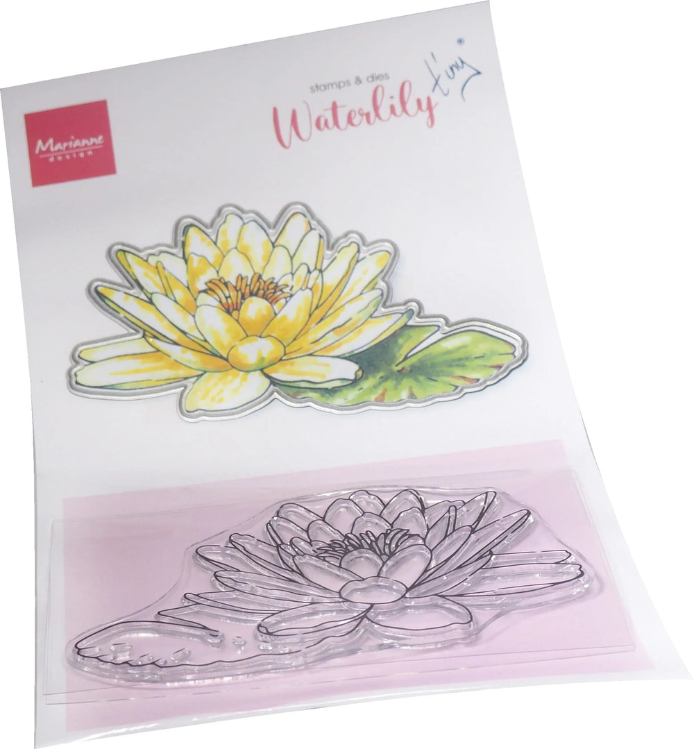 Marianne Design Stamp & Die Set - Tiny's Flowers - Water Lily — Ecstasy Crafts