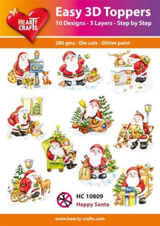 Hearty Crafts Faciles Superposables 3D - Joyeux Père Noël