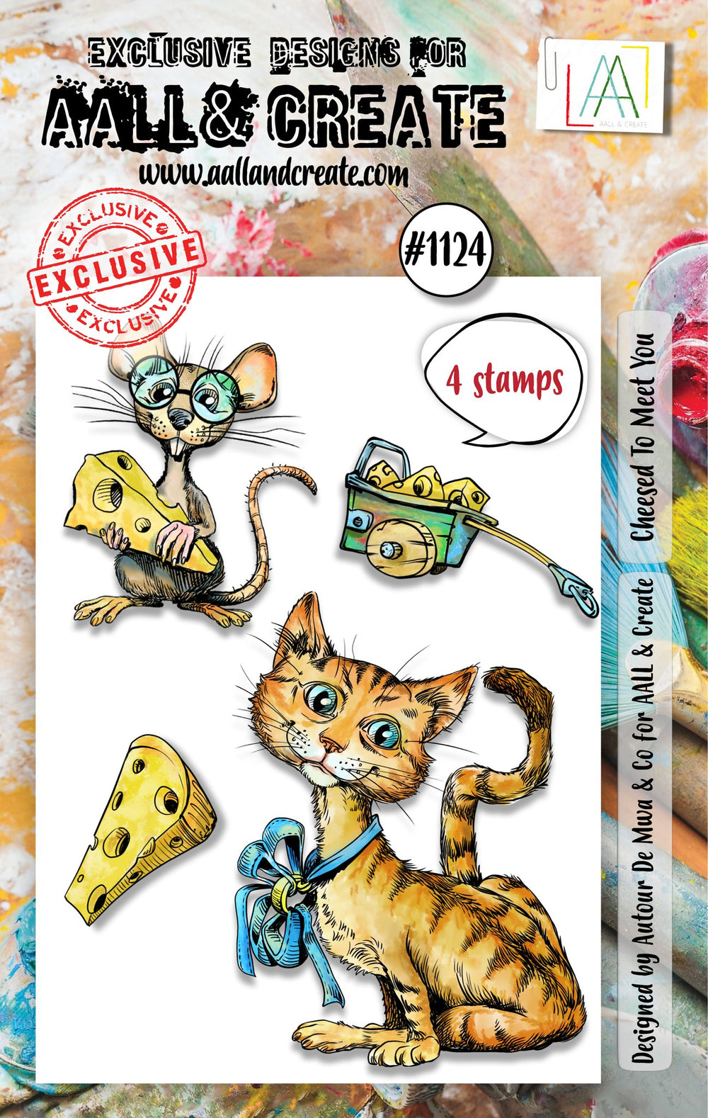 AALL and Create - A7 Stamp Set - Cheesed To Meet You — Ecstasy Crafts