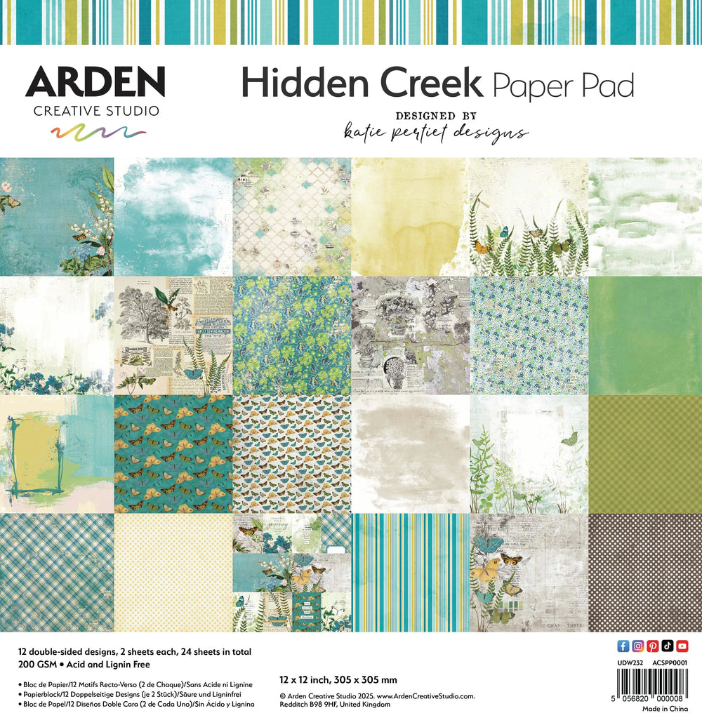 Bloc de papier Arden Creative Studio Hidden Creek 12 po x 12 po