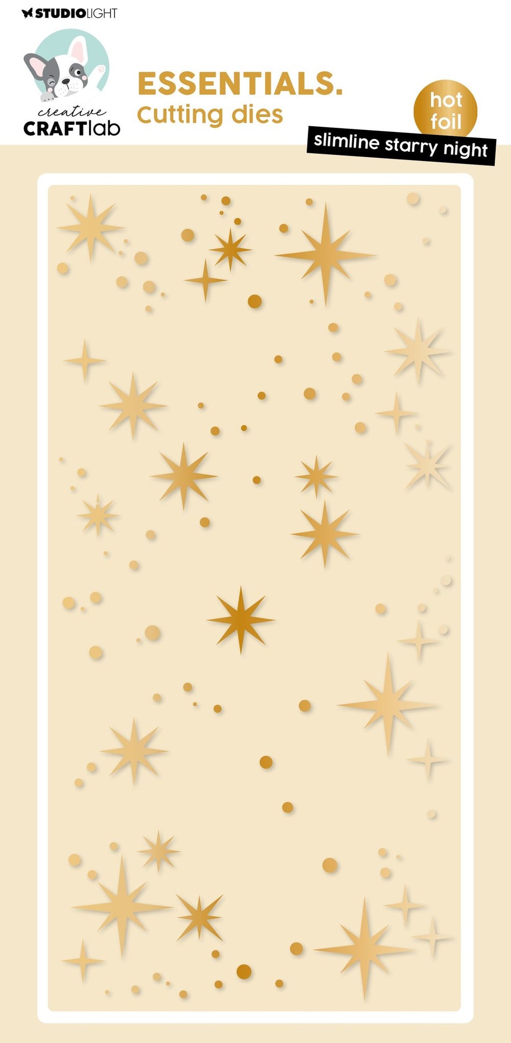 CCL Hot Foil Cutting Die Slimline Starry Night Essentials 1 PC