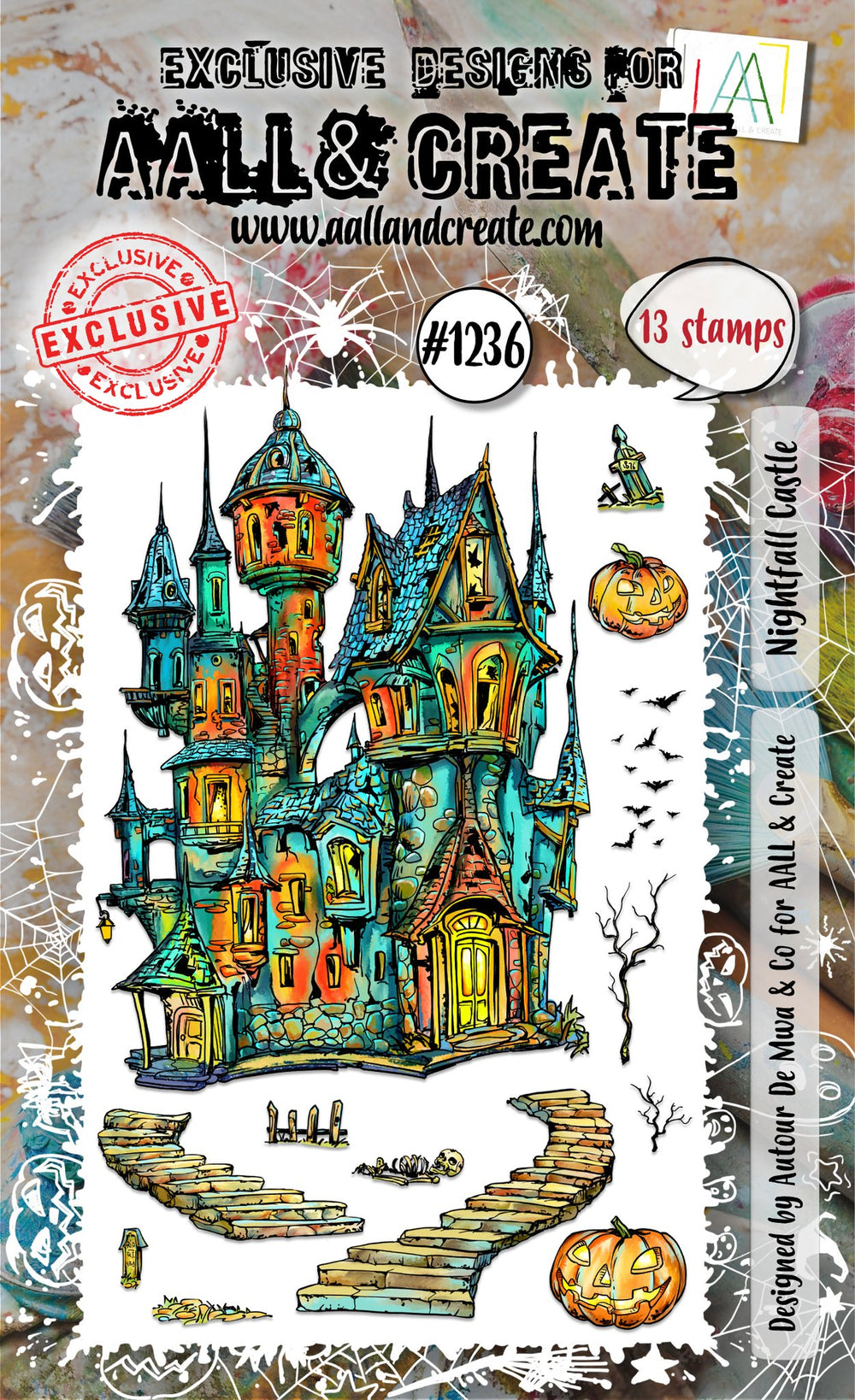 AALL and Create - A6 Stamp Set - Nightfall Castle — Ecstasy Crafts