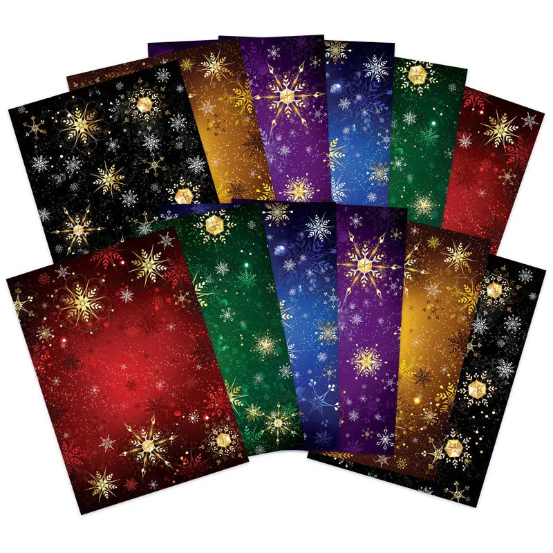 Packs de Cartes Designer Adorable Scorable - Flocons Scintillants